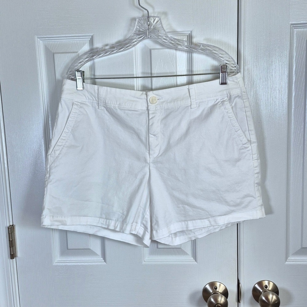 Liz Claiborne white shorts‎ with pockets womens 12